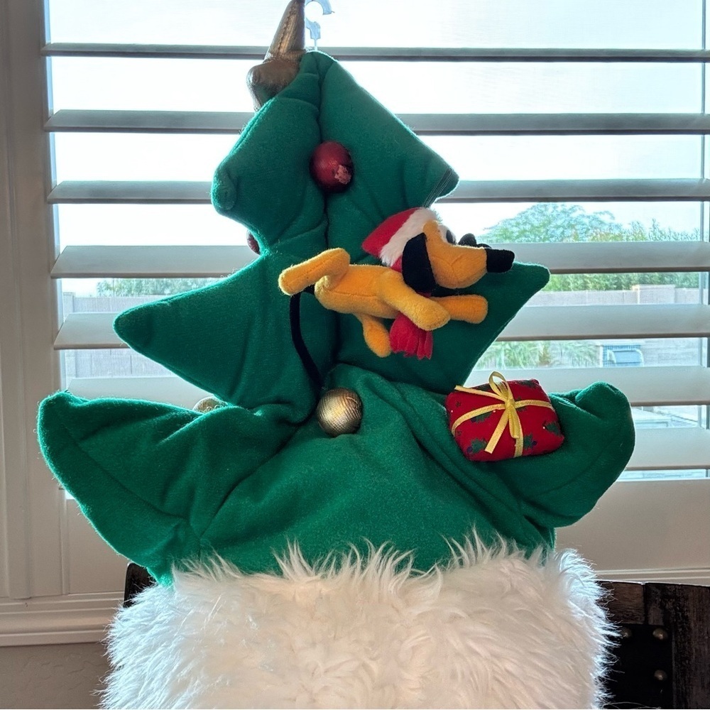 Vintage Rare Disney Disneyland Resort Green Christmas Tree Hat *missing Donald - Picture 8 of 16